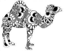 Coloriage de l alphabet a imprimer meilleures idées coloriage. Art Therapy Coloring Page Arab World Dromedary 8