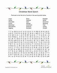 Learn a little about this american holiday with this reading comprehension. Christmas Season Word Search Worksheet Education Com Holiday Worksheets Christmas Word Search Third Grade Christmas Activities