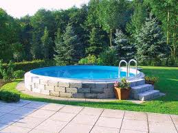 Staljacka Handfat Runt I Tradgarden Med Granitkant Pool Landscaping Garden Pool Outdoor Herb Garden