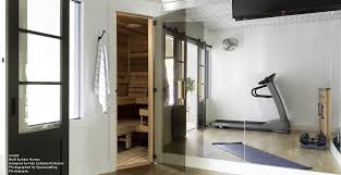 Beautiful Functional At Home Fitness Room Sauna Workout Rooms Home Wellness Design