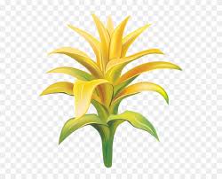 Illustration of seamless pattern with exotic tropical flower and flamingo. Yellow Exotic Flower Transparent Clip Art Image Yellow Tropical Flower Png Png Download 549x600 619589 Pngfind