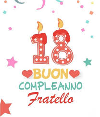 Auguri 18 Anni Frasi E Immagini Da Condividere Gratis Auguri Di Compleanno Buon Compleanno Fratello Buon Compleanno