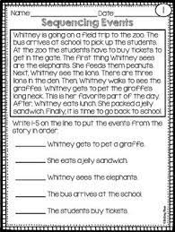 Sequencing Reading Passages Sequencing Reading Passages Reading Passages Sequencing Worksheets