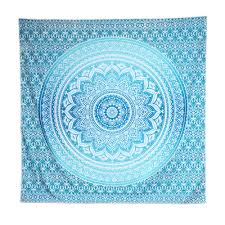 Hang your tapestries up, use them as a tablecloth. Acraft Turquoise Wall Decor Mandala Tapestry Blue Teal Wall Hanging Tapestries For Bedroom Yoga Beach Turquoise Buy Online In Antigua And Barbuda At Antigua Desertcart Com Productid 49762566