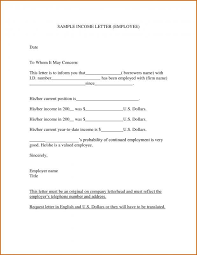 Proof Of Income Letter Lettering Letter Templates Letter Of Employment