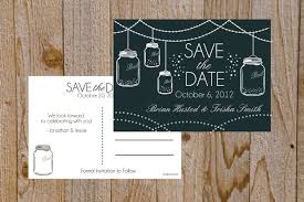 Mason Jar Save The Date Postcard By Simplesimonprints On Etsy 17 00 Save The Date Postcards Save The Date Jar Saving