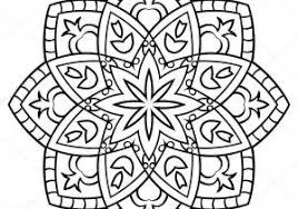 Mandala à imprimer à motif fleur stylisée. Epingle Sur Activite