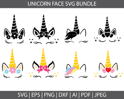 Download Unicorn Svg Bundle Unicorn Svg Face Unicorn Face Svg Etsy In 2021 Unicorn Face Svg Unicorn Svg Unicorn Face