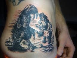 Black Alice In Wonderland Tattoos Alice In Wonderland 2 Tattoo Picture Last Sparrow Tattoo Black And Grey Tattoos Alice And Wonderland Tattoos Picture Tattoos