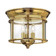 Flush ceiling lights are often used with the intention of being discreet and out of sight and to give an. Hinkley Gentry Polished Brass Flush Mount Ceiling Light Hk Gentry F Pb Tiffany Lighting Direct