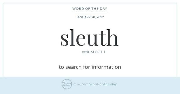 Word of the Day: Sleuth | Merriam-Webster