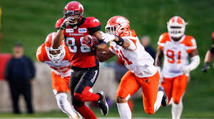 Johnson, who previously worked for mcmahon as wwe wrestler the rock, played collegiate football with the miami hurricanes in the 1990s and as a professional with the calgary stampeders of the canadian football league; Stampeders Top Lions To Improve To 7 0 On Season Sportsnet Ca