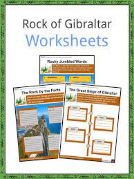 Rock Of Gibraltar Facts Worksheets For Kids
