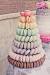 3 Tier Wedding Cake With Macarons