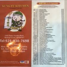 View the online menu of kung fu kitchen and other restaurants in wichita falls, texas. Kung Fu Kitchen 128 Photos 132 Reviews Chinese 1562 Palos Verdes Mall Walnut Creek Ca Restaurant Reviews Phone Number Menu