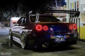 Maybe you would like to learn more about one of these? Hd Wallpaper Purple Coupe Tuning Gt R Nissan Nissan Skyline R34 Car Wallpaper Flare