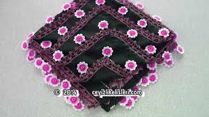 Buyuk Cicek Motifli Yazma Oya Modeli Large Flower Patterned Scarves Cr Tig Desenleri Tig Isleri Oya Ornekleri
