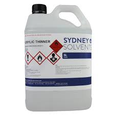 2.3 thinning acrylic paint with an acrylic binder; Acrylic Thinner 5 Litre Sydney Solvents