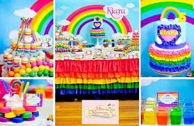 5th Birthday Theme Ideas For Boy Girly Rainbow 5th Birthday Party Kara S Party Ideas Rainbow Birthday Party Rainbow Parties Rainbow First Birthday