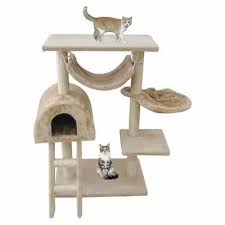 Perchoir Pour Chat Arbre A Chat 100 Cm 5 Perchoirs Beige Materiau Mdf Arbre A Chat Griffoir Bricolage Pour Chat