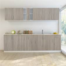 The tray actually funnels excessive water to the front of your cabinet and out onto the floor alerting you of the leak. Kitchen Cabinet With Sink Base Unit 8 Pieces Oak Look