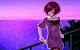 Beautiful Anime Girl With Purple Hair