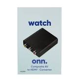Onn+ Composite AV to HDMI Adapter, 1080P HD, Supports NTSC ...