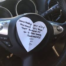 Birthday Surprise For Husband In Car I Put This In Her Car Cotton Anniversary Gifts For Him Boyfriend Anniversary Gifts Aniversary Gifts