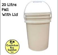 5 Gallon (20L) Food Safe Pail with Lid