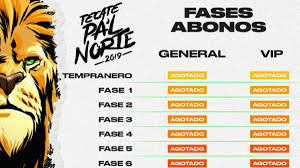 Find tecate pal norte virtual venue concert and event schedules, venue information, directions, and seating charts. Boletos Del Pa L Norte 2019 Generan Molestia En Usuarios As Mexico