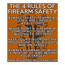 Treat every weapon as if it were loaded 2. Gun Safety Rules Poster Hse Images Videos Gallery