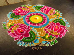 Beautiful Lotus Rangoli Rangoli Designs Images Rangoli Designs Simple Rangoli Designs Images