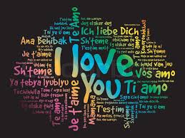However, this sentence can also be used by a mother to her children. Love Words I Love You In All Stock Vector Colourbox