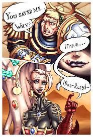 Yvraine gives an explanation in excruciating detail to Guilliman on why she  saved him [OC] : rImaginaryWarhammer