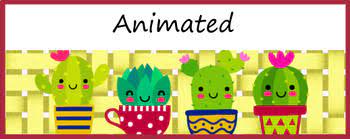 Consider adding images and text to create a &quot;poster&quot; Animated Google Classroom Headers Cacti Banners Distance Learning