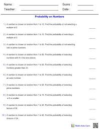 Probability Worksheets With Answers Pdf In 2020 Probability Worksheets Probability Word Problem Worksheets