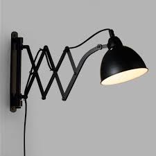 Black And Brass Wall Sconce Plug In 