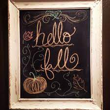 Make this rustic chalkboard sign for a fun fall greeting. Pin On Craft