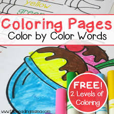 Colouring pages simple pusat hobi. Simple Color Words Coloring Pages