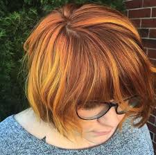 34 Amazing Deep Auburn With Modish Yellow Ends 2018 Hair Color For Women Hair Highlights Latest Hair Color