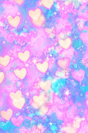 Wallpaper Lockscreen Glitter Sparkle Galaxy Pastel Hearts Love Cute Girly Bokeh Pink Blue Trendy Wallpaper Wallpaper Iphone Love Heart Wallpaper