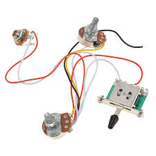 Humbuckers, single coils, teles, p90s, we've got them all making wiring easy! 3 Pickup Guitar Wiring Harness Prewired 1 Volume 1 Tone 500k Pots 5 Way Switch 634458597401 Ebay