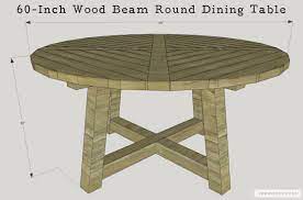 Stunning handmade rustic round farmhouse table by modernrefinement. Pin On For The Home
