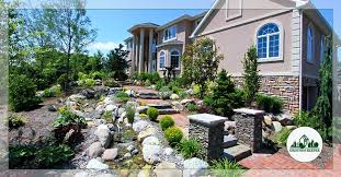 We began by addressing the issue of too much open space in the front yard. Creative Landscape Design Ideas For Sloping Yards