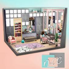 Dressing Room For Her Nocc Sims4house Sims4housebuild Simslover Sims Sims4 Thes Sims 4 House Design Sims House Sims House Plans