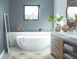 Southwest Style Wall Color Charcoal Slate Ceiling Trim Color Atrium White Best Bathroom Paint Colors Tranquil Bathroom Bathroom Wall Colors