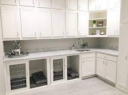 Dog crates, dog beds, dog toys and more. Sliding Dog Kennels For Under Counters In Laundry Room But 3 Kennels 2 For My Aussies 1 For Guest Custom Dog Crate Dog Rooms Built In Dog Bed
