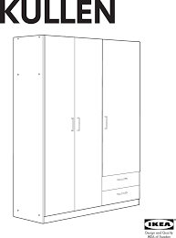 See more ideas about ikea wardrobe, ikea pax, ikea pax wardrobe. Ikea Kullen Wardrobe W 3doors 57x75 Assembly Instruction