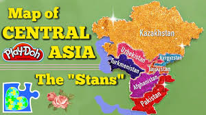 Asian countries and the continent of asia. Central Asia Map Learn The Stans World Geography For Kids Apho2018