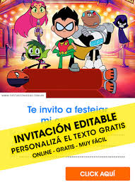 Follow supercell's terms of service. 6 Free Teen Titans Go Birthday Invitations For Edit Customize Print Or Send Via Whatsapp Fiestas Con Ideas